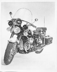 Police motorcycle siren LAPD Moto-Guzzi