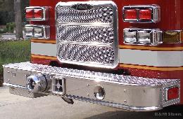 Super Chief siren semi flush bumper mount fire engine