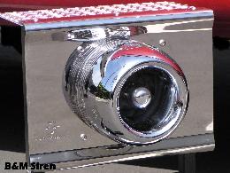 Siren demonstrator bumper mount display