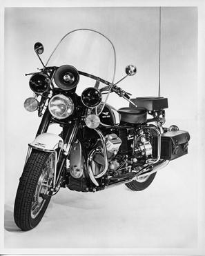 Police motorcycle siren LAPD Moto-Guzzi