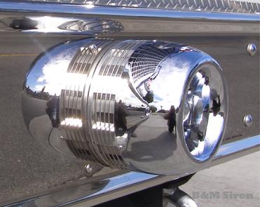 siren semi flush bumper mount fire engine ambulance police