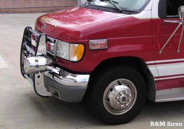 custom bumper guard mount siren ambulance