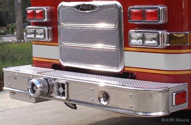 Super Chief siren semi flush bumper mount fire engine