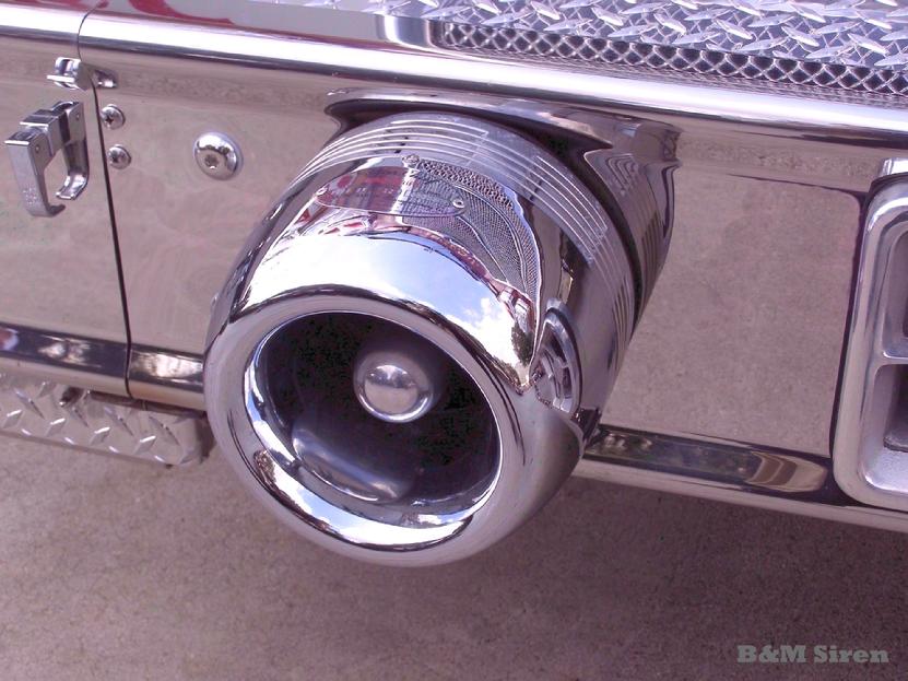 Super-Chief semi-flush bumper mount streamlined fire engine ambulance police siren information